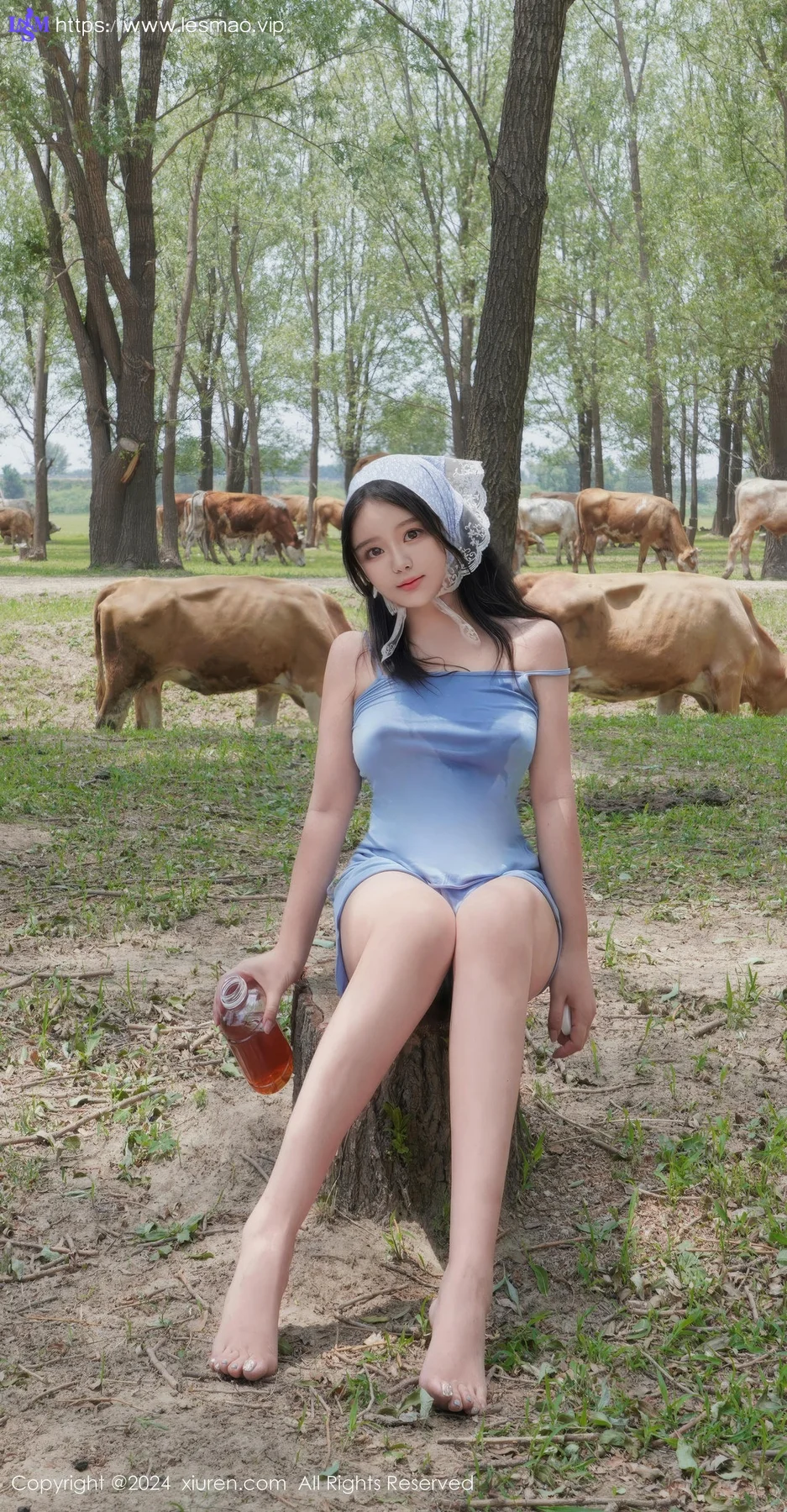 XiuRen 秀人 No.8777 小薯条nienie 放牛娃主题拍摄性感写真1 - 15