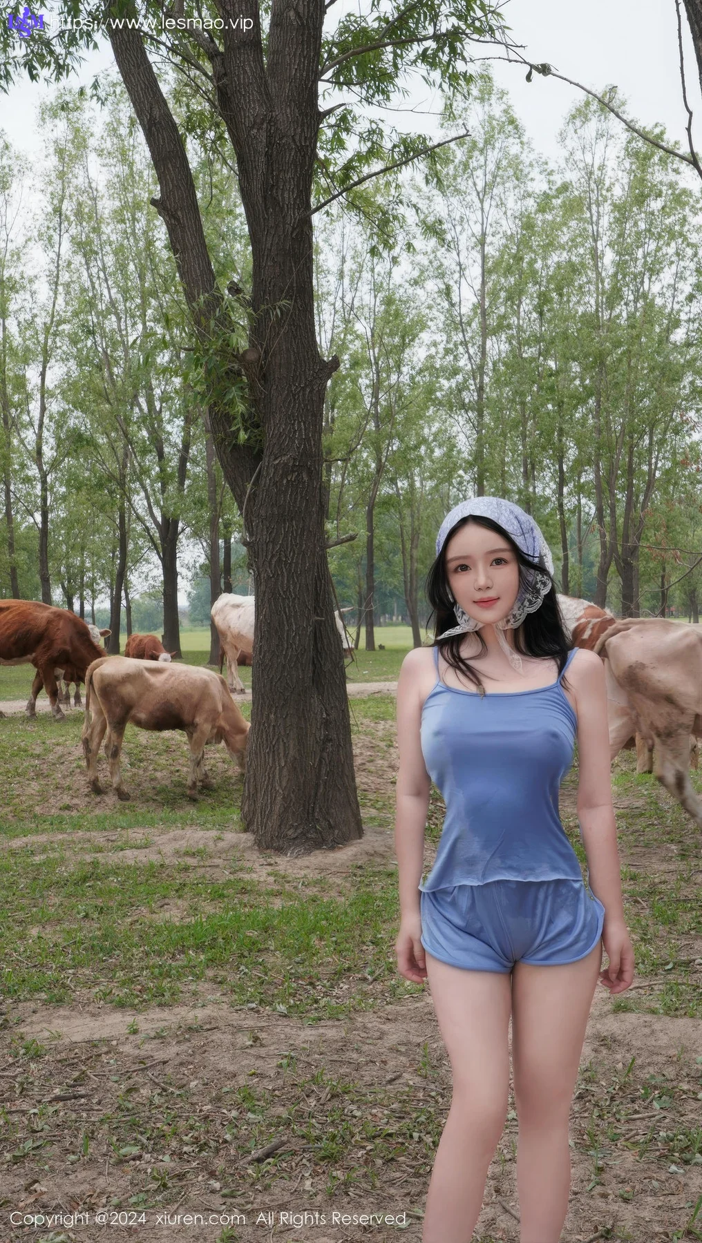 XiuRen 秀人 No.8777 小薯条nienie 放牛娃主题拍摄性感写真1 - 20