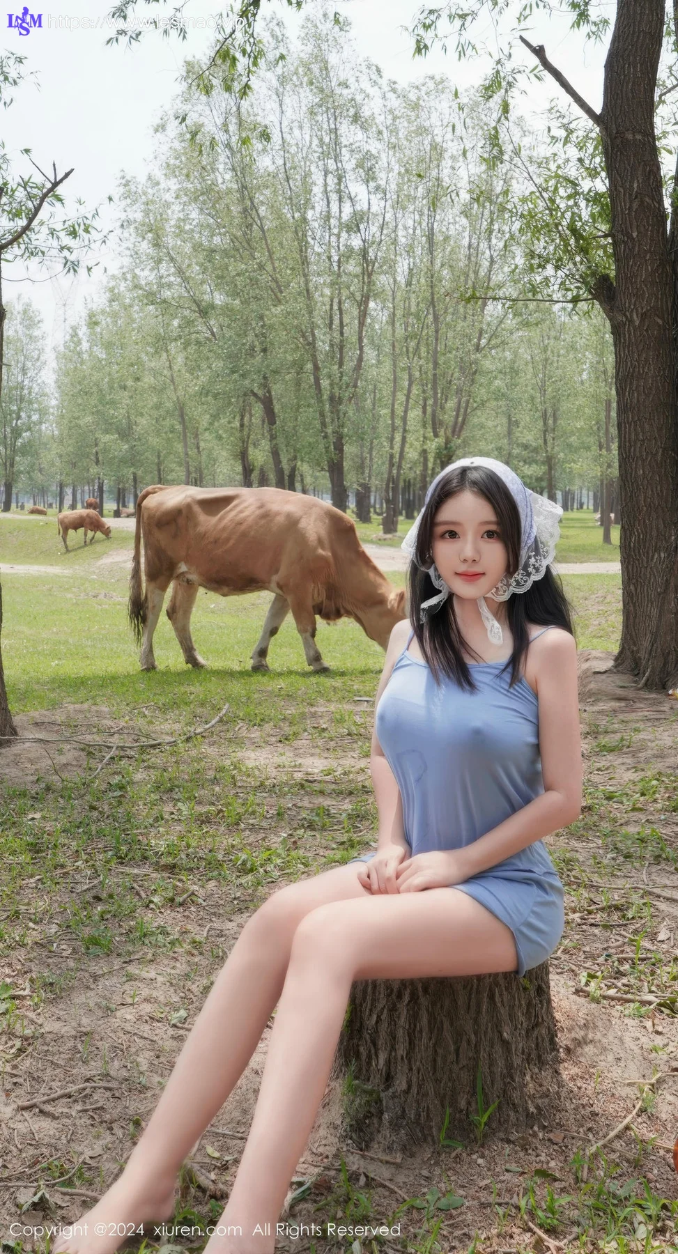 XiuRen 秀人 No.8777 小薯条nienie 放牛娃主题拍摄性感写真1 - 22