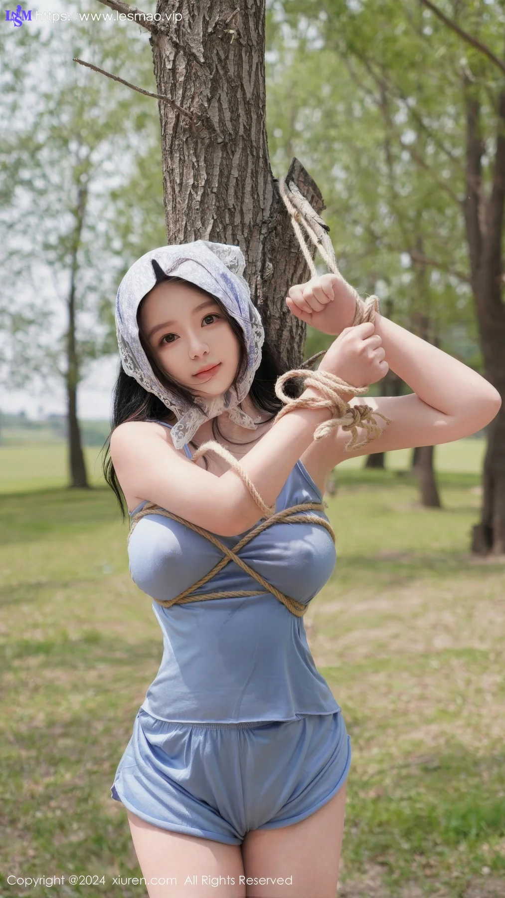 XiuRen 秀人 No.8777 小薯条nienie 放牛娃主题拍摄性感写真1 - 34