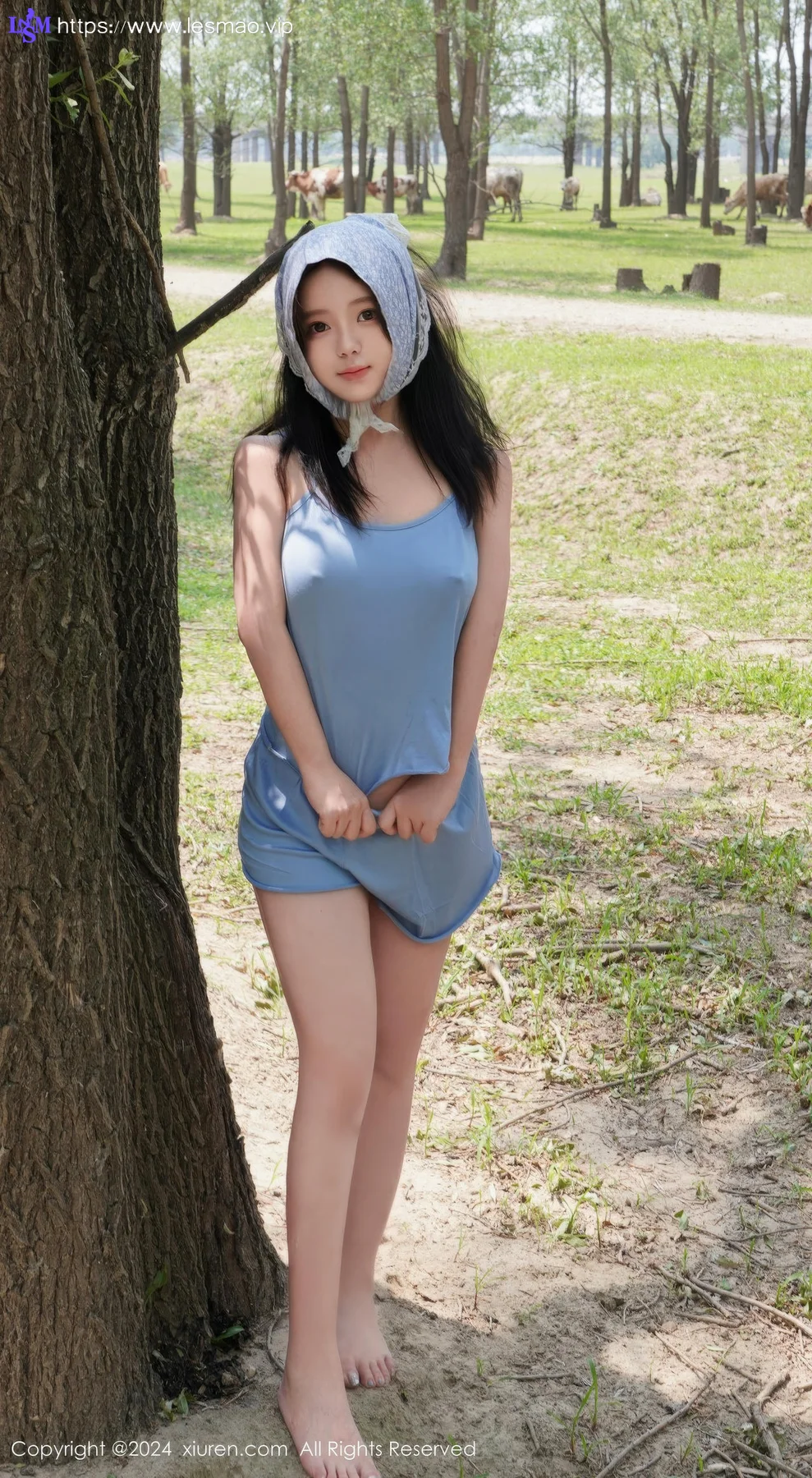 XiuRen 秀人 No.8777 小薯条nienie 放牛娃主题拍摄性感写真1 - 35