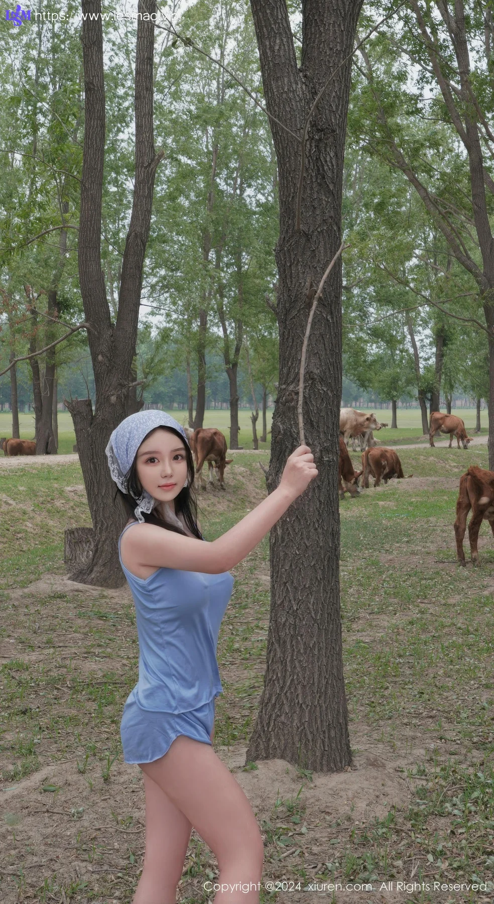 XiuRen 秀人 No.8777 小薯条nienie 放牛娃主题拍摄性感写真1 - 37