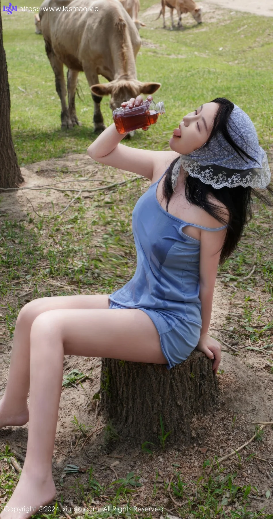 XiuRen 秀人 No.8777 小薯条nienie 放牛娃主题拍摄性感写真1 - 39