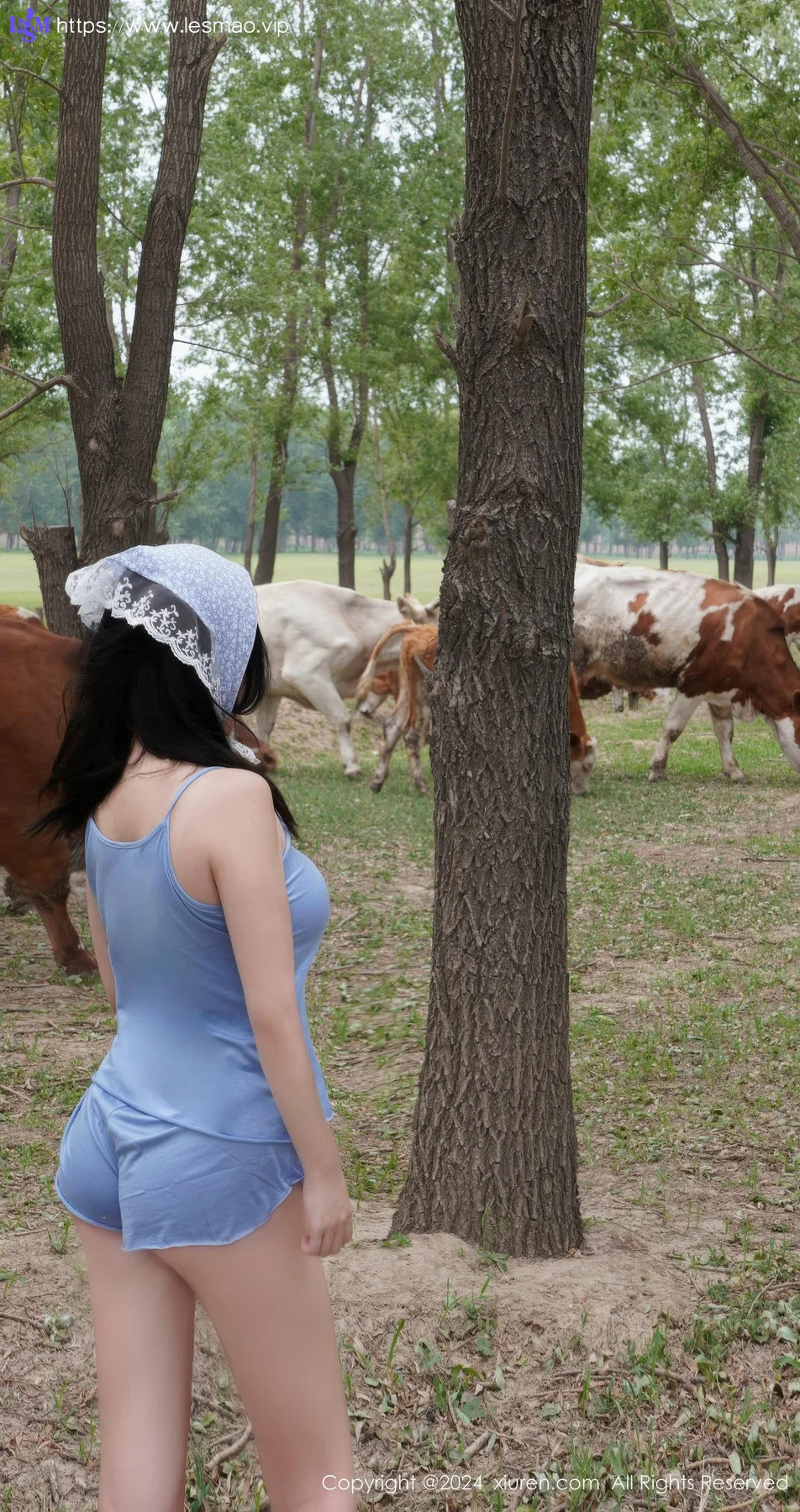XiuRen 秀人 No.8777 小薯条nienie 放牛娃主题拍摄性感写真1 - 51