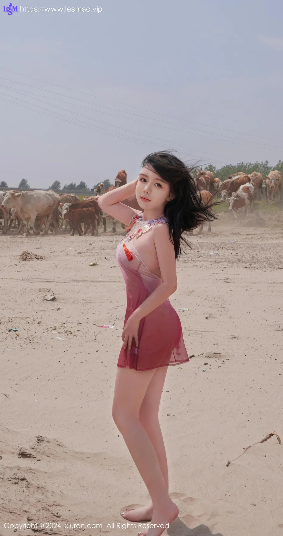 XiuRen 秀人 No.8777 小薯条nienie 放牛娃主题拍摄性感写真1 - 58