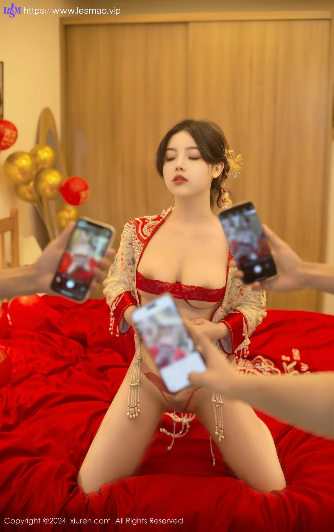 XiuRen 秀人 No.8780 豆瓣酱 闹新娘主题拍摄性感写真111 - 43