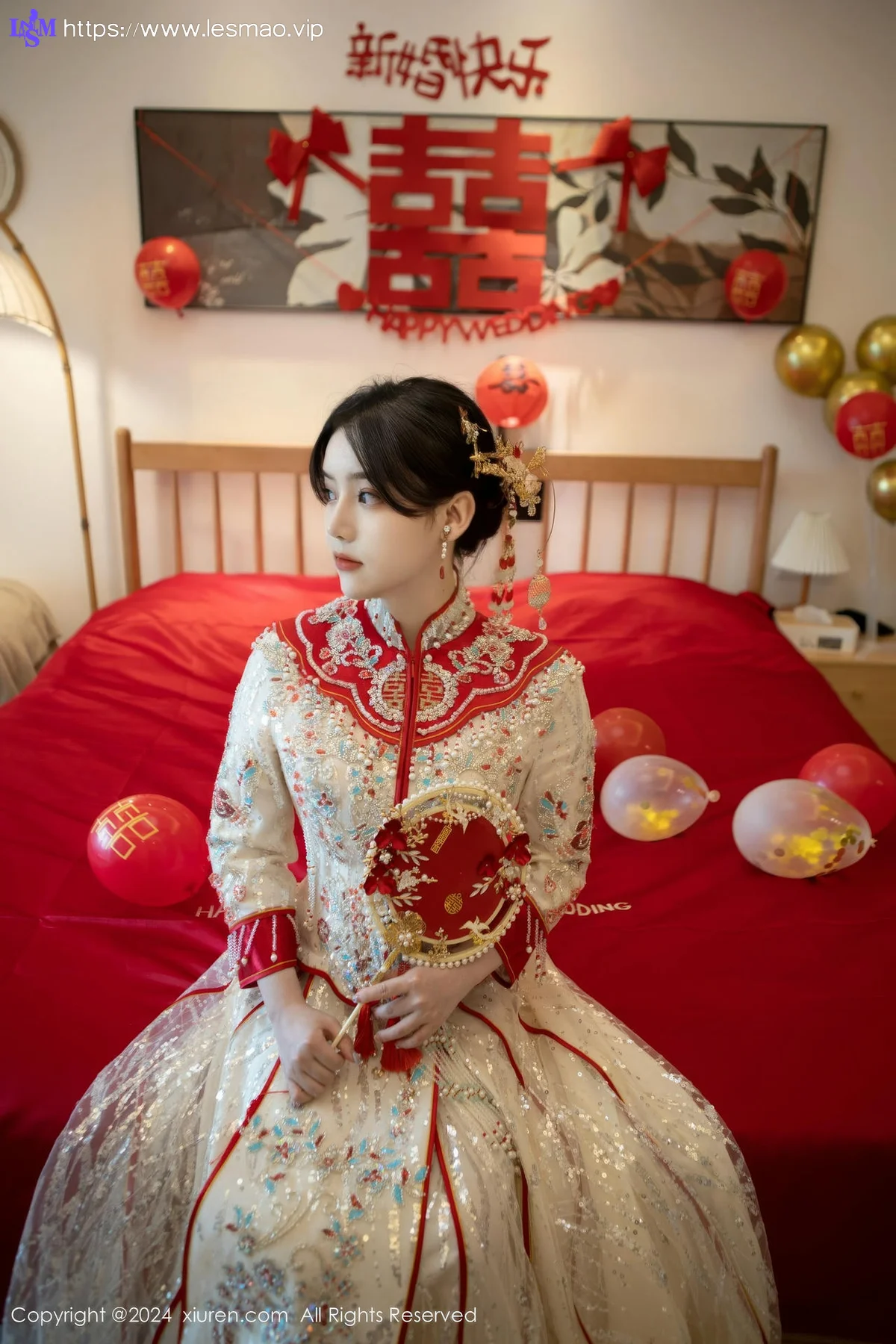 XiuRen 秀人 No.8780 豆瓣酱 闹新娘主题拍摄性感写真111 - 59