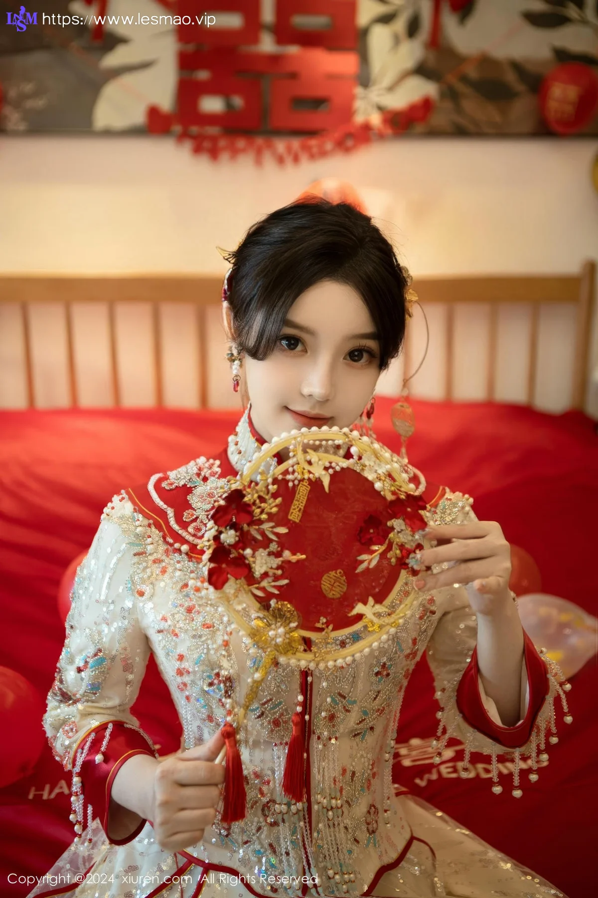 XiuRen 秀人 No.8780 豆瓣酱 闹新娘主题拍摄性感写真111 - 61