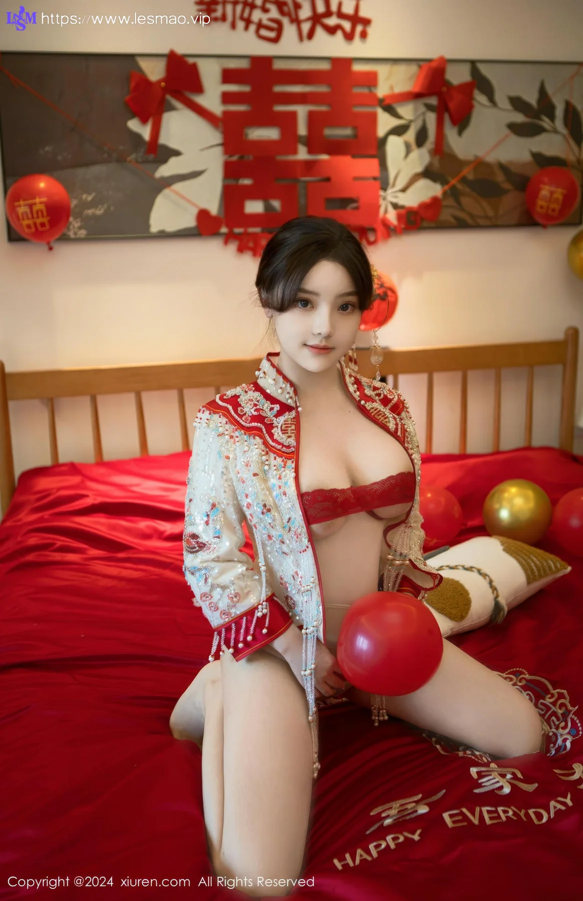 XiuRen 秀人 No.8780 豆瓣酱 闹新娘主题拍摄性感写真111 - 81