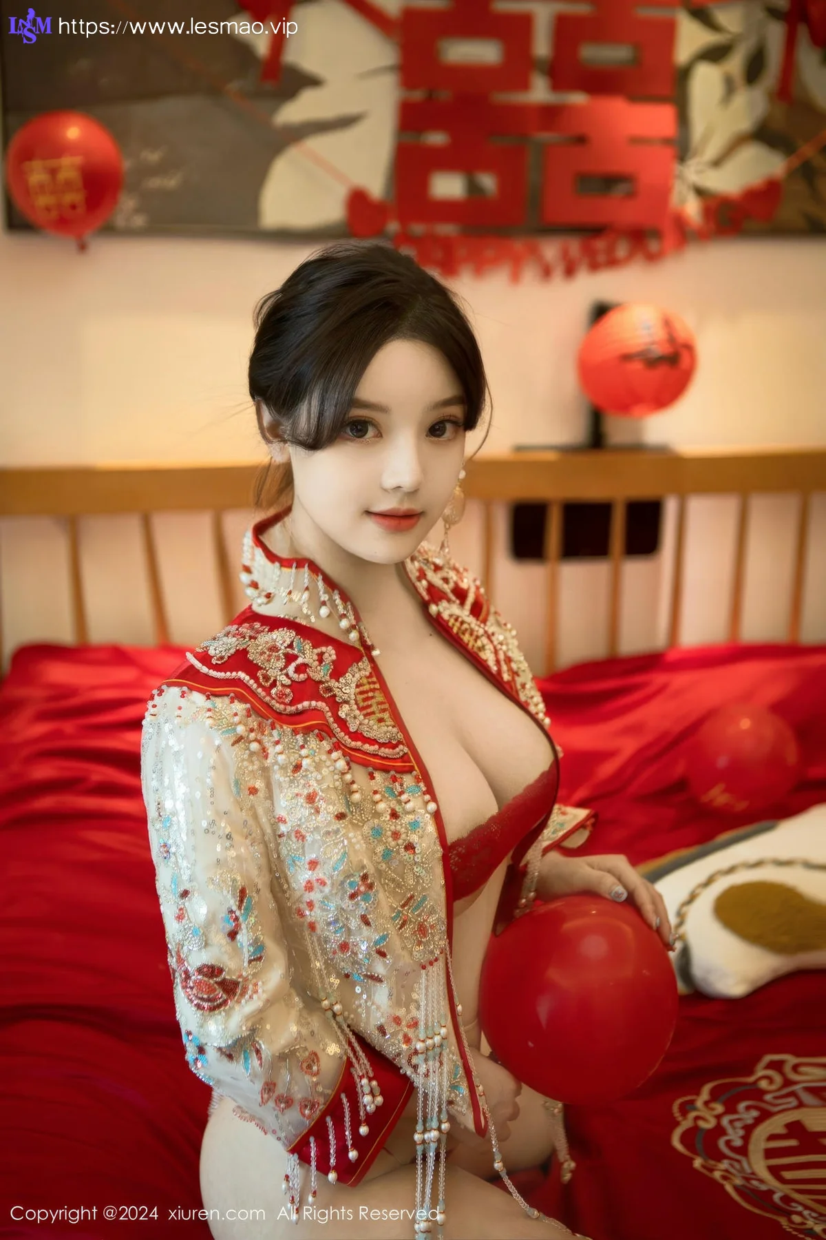 XiuRen 秀人 No.8780 豆瓣酱 闹新娘主题拍摄性感写真111 - 82
