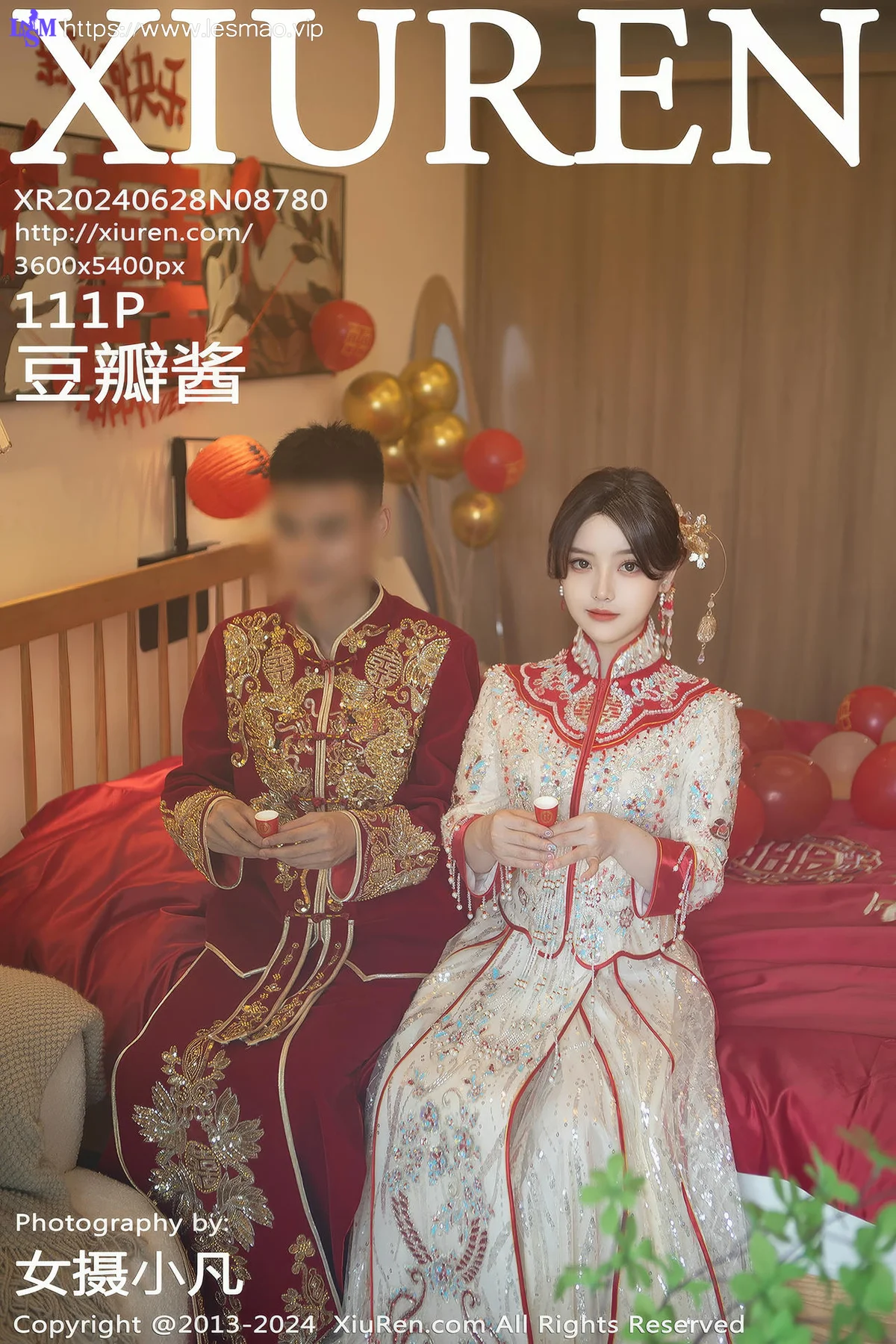XiuRen 秀人 No.8780 豆瓣酱 闹新娘主题拍摄性感写真111 - 112
