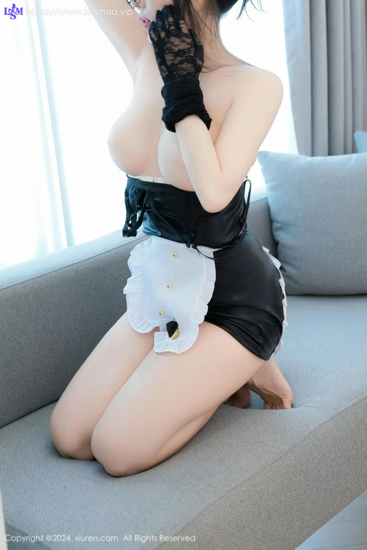 XiuRen 秀人 No.8781 奶呼呼Moka 首套写真情趣兔女仆服饰11 - 36