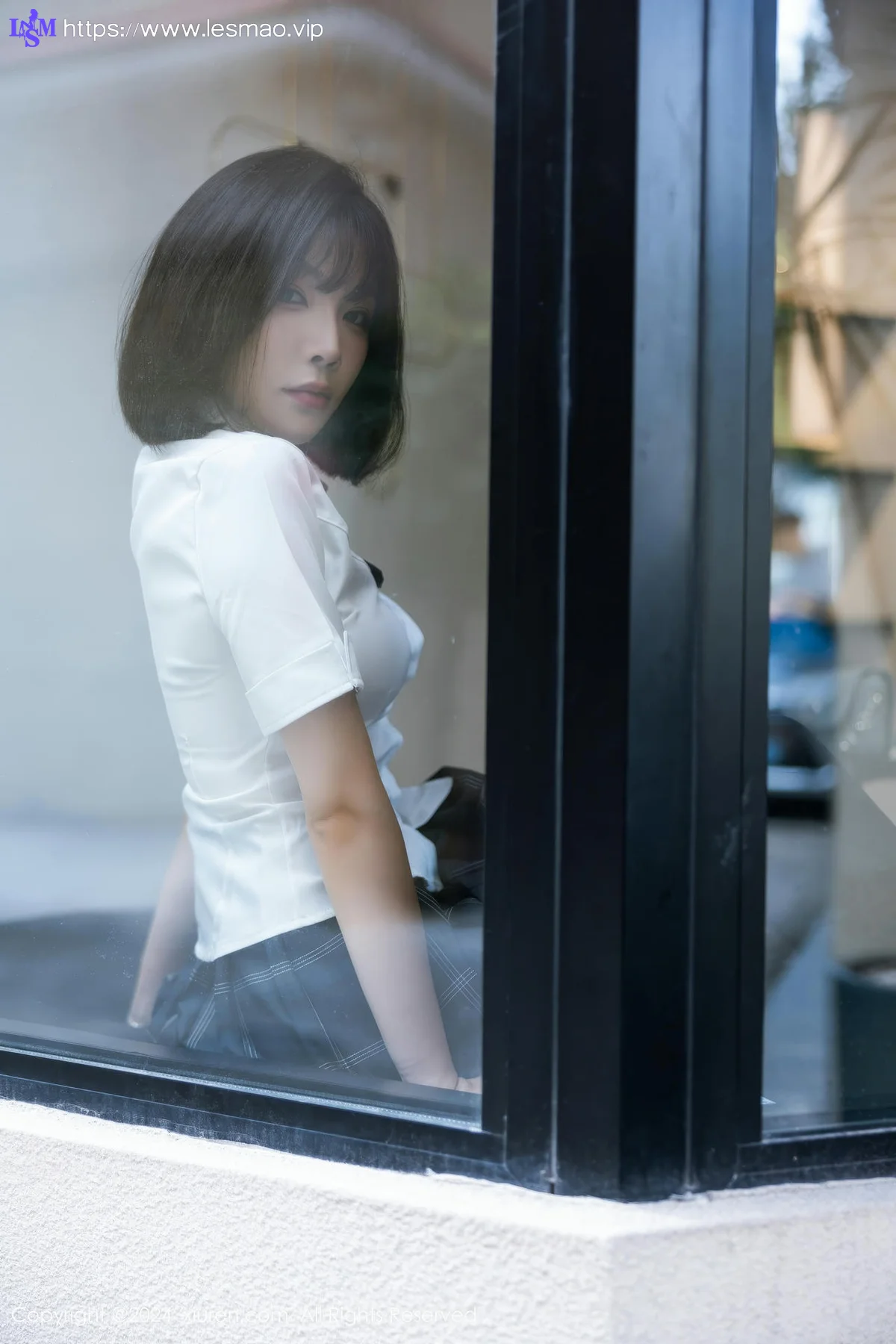 XiuRen 秀人 No.8785 徐莉芝Booty 学生制服性感写真11 - 13