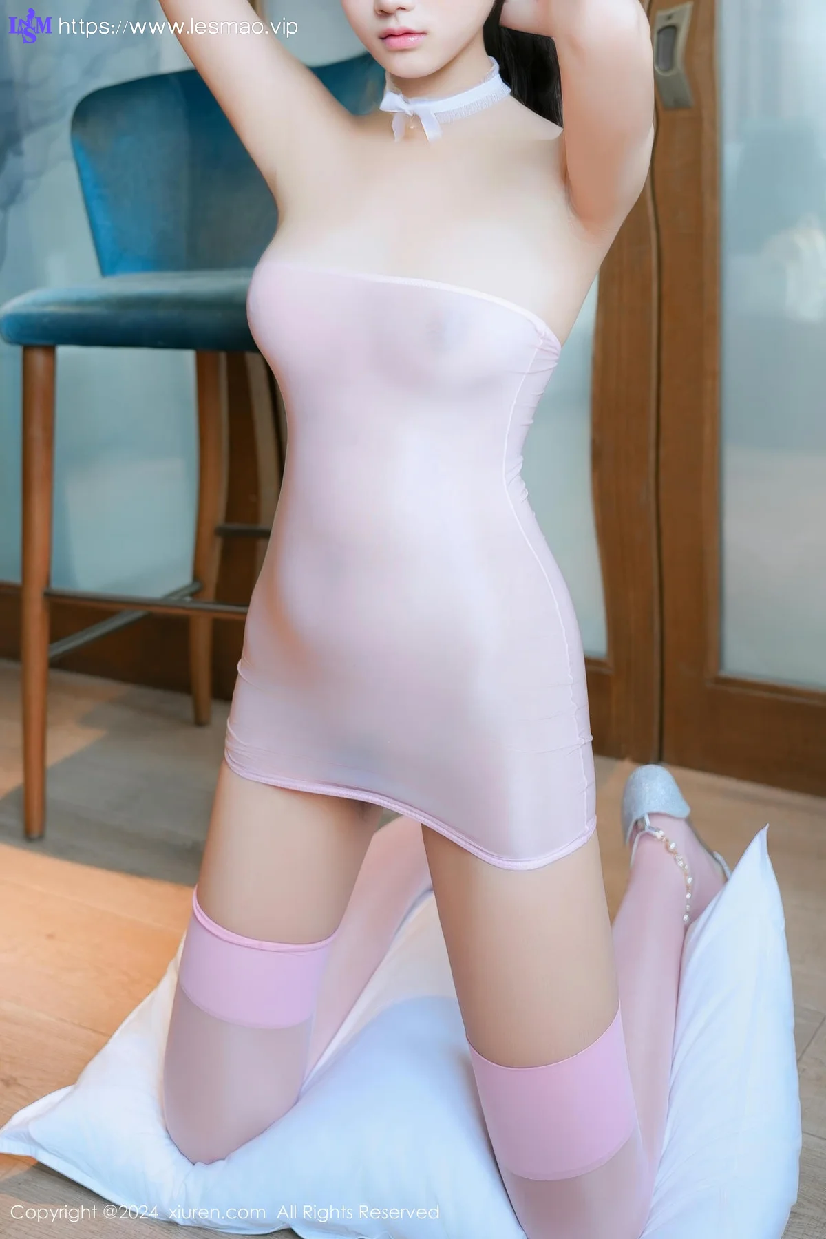 XiuRen 秀人 No.8790 徐若兮 粉色连体丝袜性感写真333 - 50