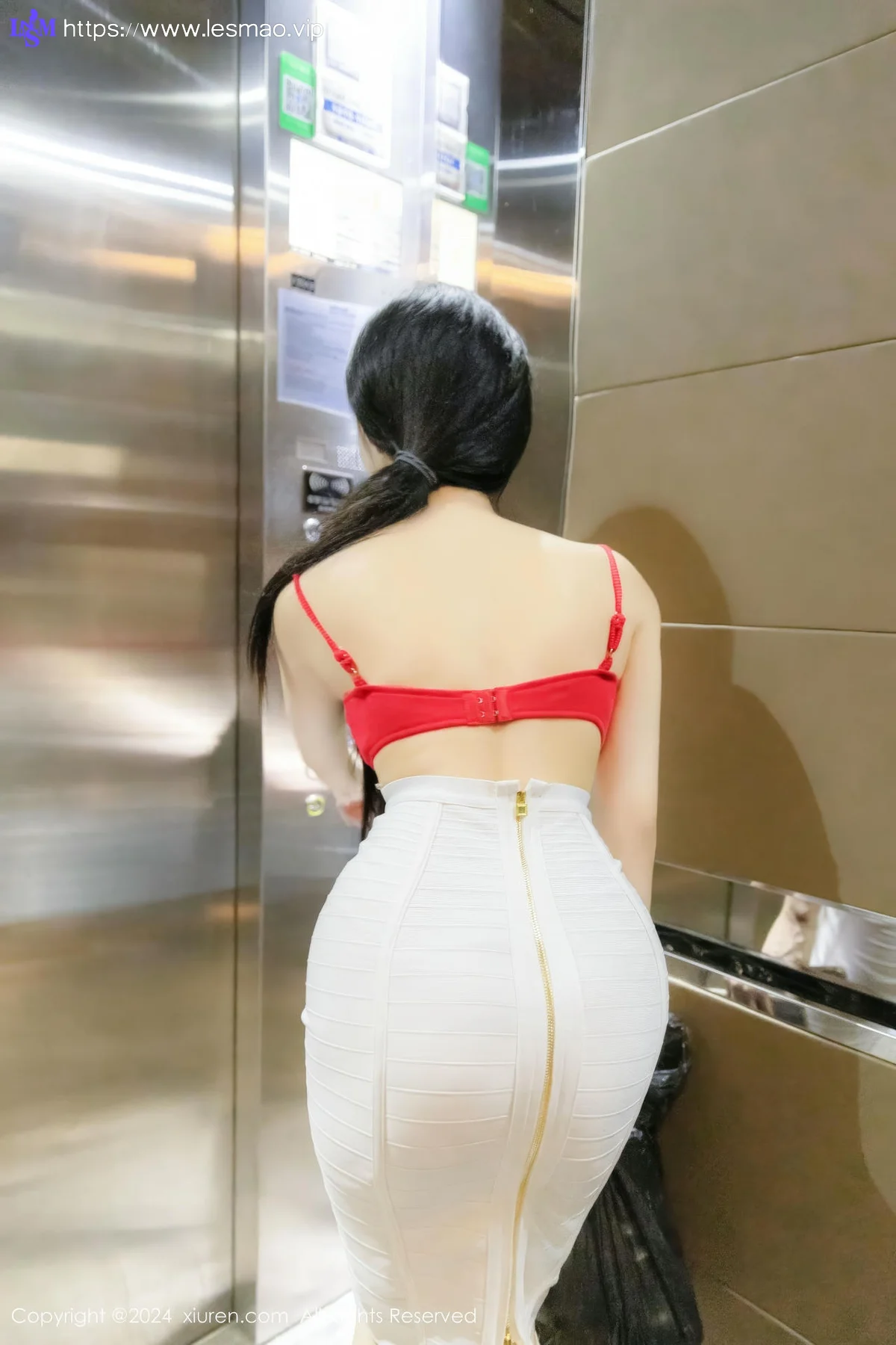 XiuRen 秀人 No.8794 龙雪儿 红色情内衣性感写真111 - 12