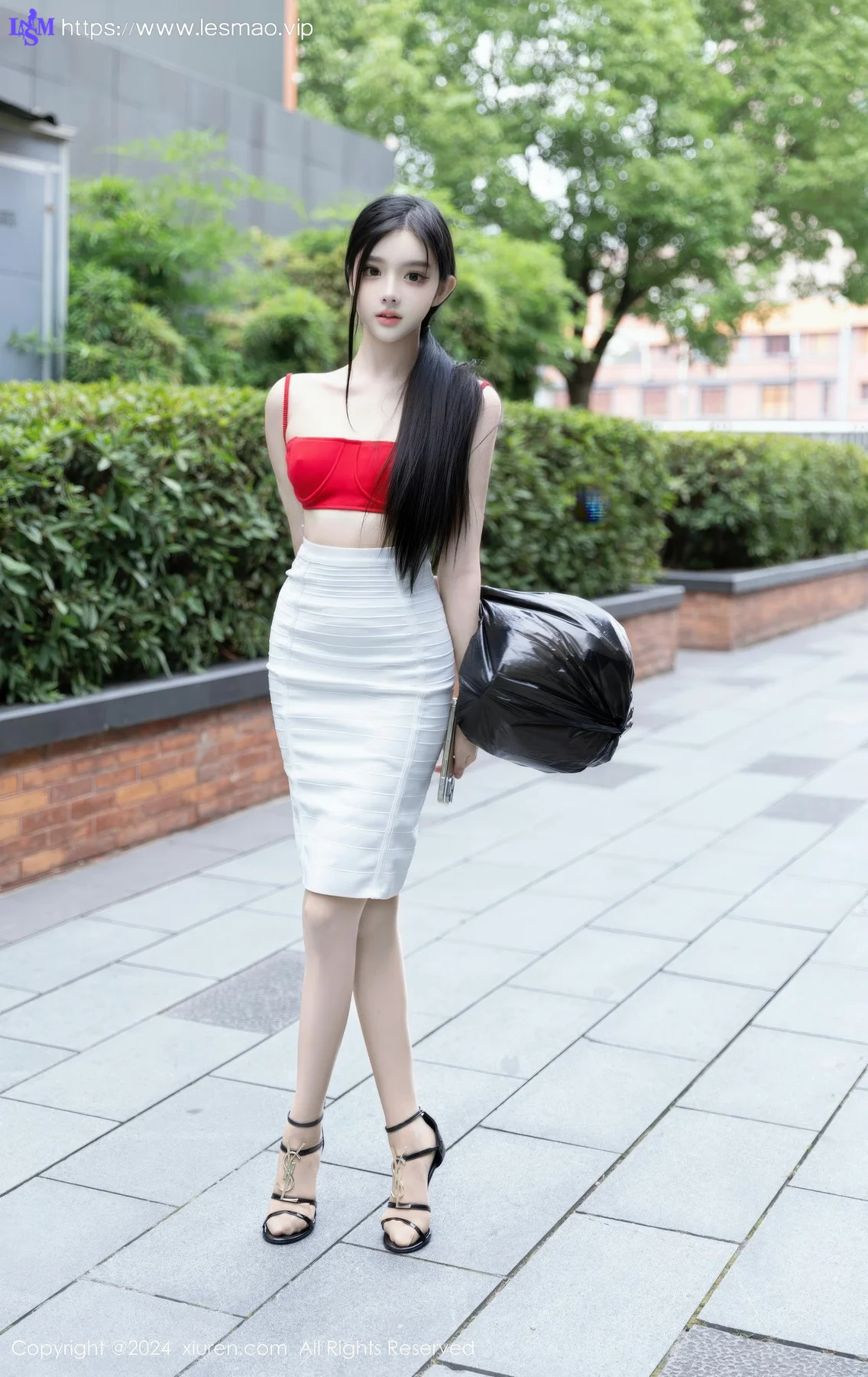 XiuRen 秀人 No.8794 龙雪儿 红色情内衣性感写真111 - 28