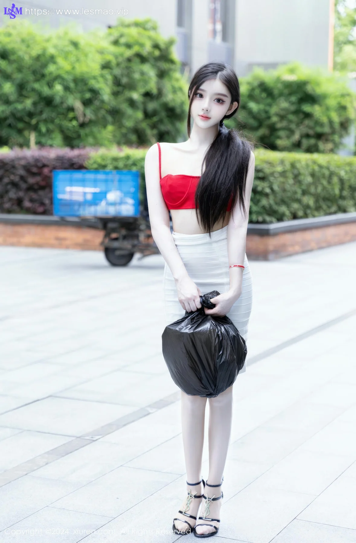 XiuRen 秀人 No.8794 龙雪儿 红色情内衣性感写真111 - 39