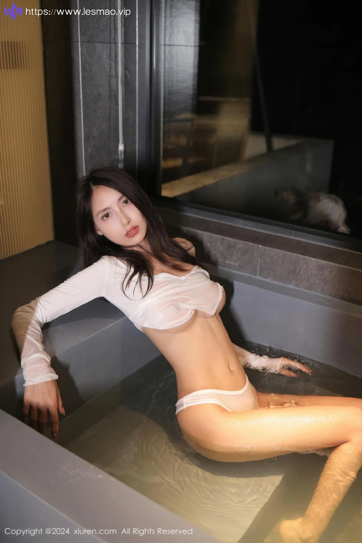 XiuRen 秀人 No.8804 lingyu69 白色轻透上衣性感写真 - 48