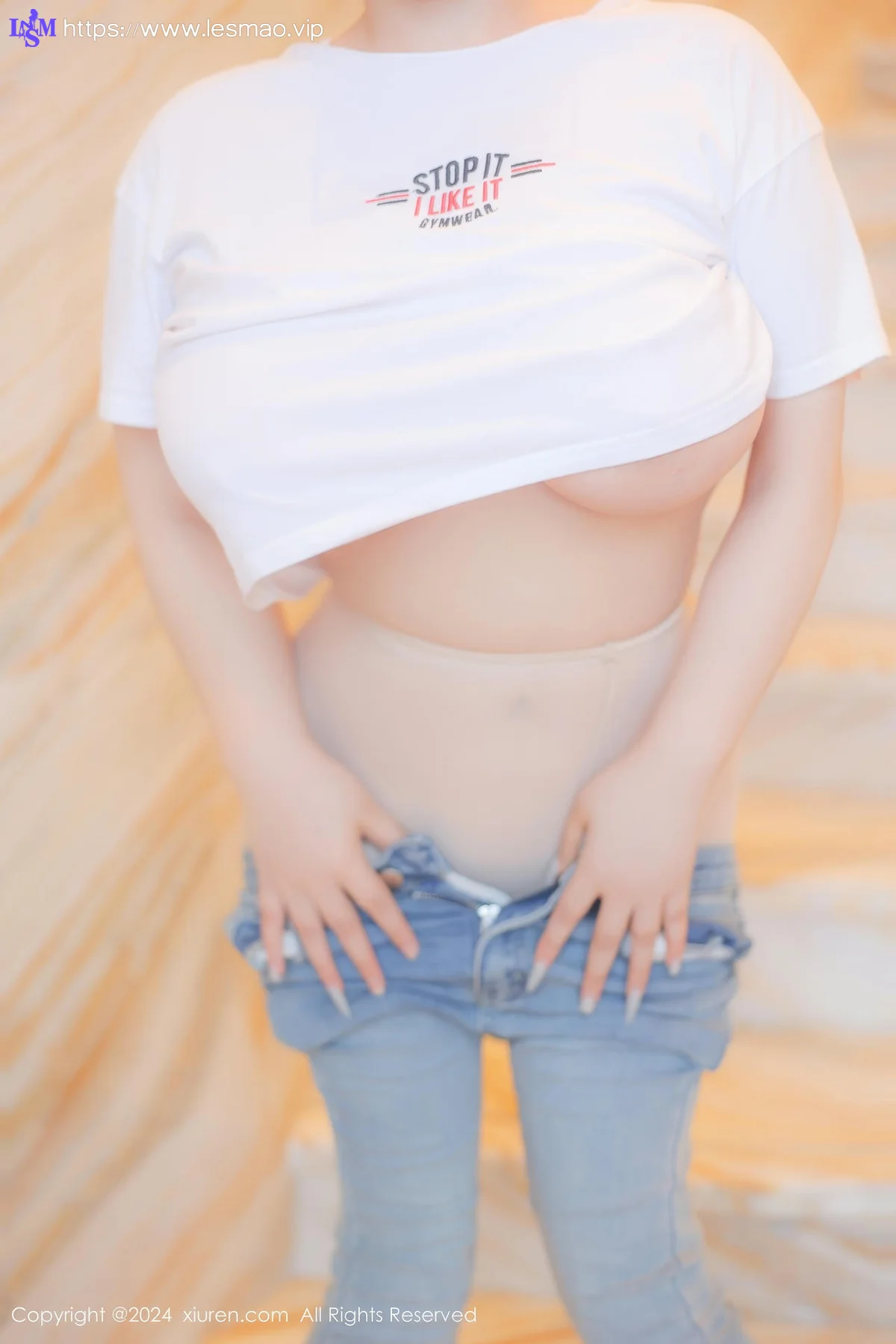 XiuRen 秀人 No.8809 娜娜子yy 首套写真白色T恤 - 27