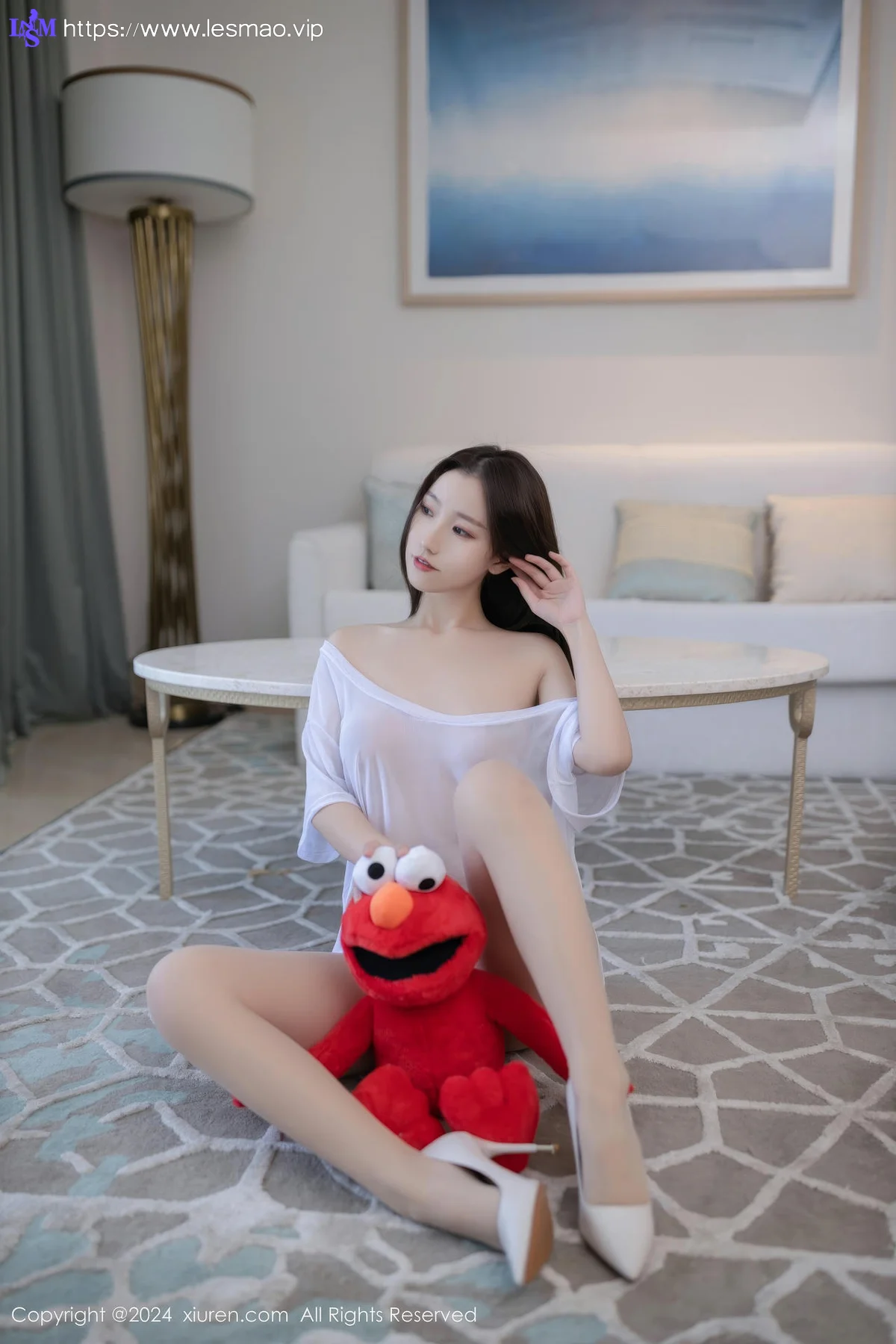 XiuRen 秀人 No.8834 杏子Yada 白色轻透连衣短裙性感写真3 - 23