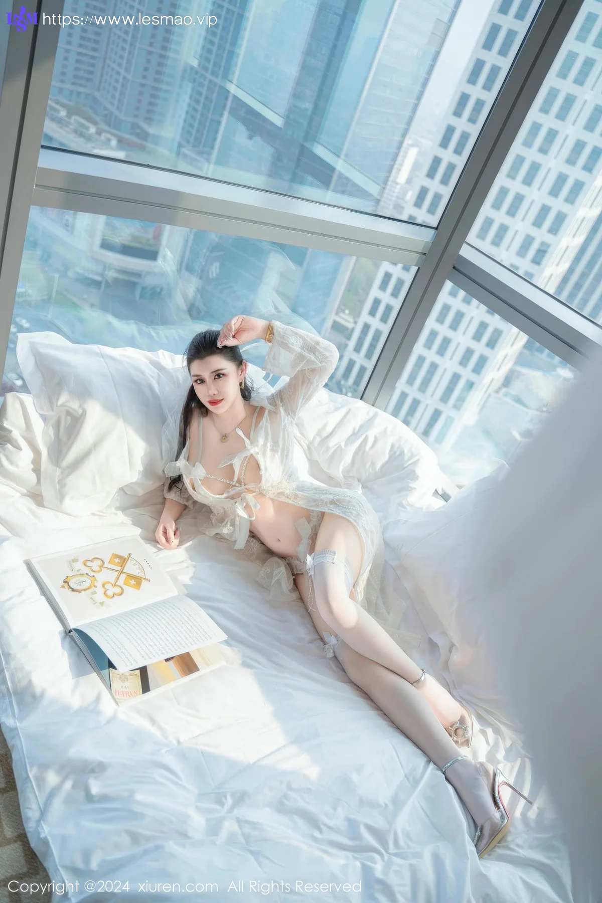 XiuRen 秀人 No.8837 王婉悠Queen 蕾丝珍珠睡衣性感写真 - 15
