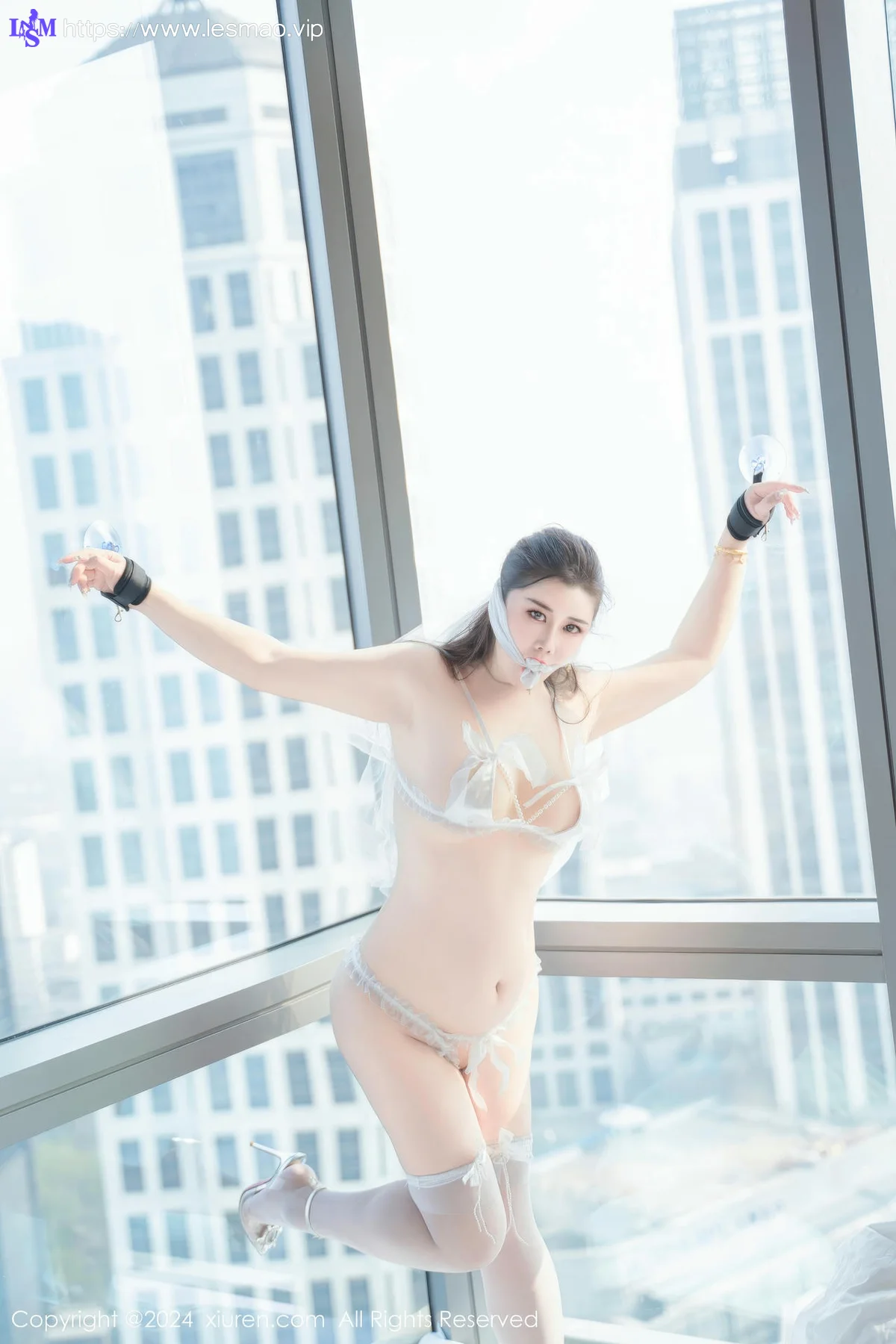 XiuRen 秀人 No.8837 王婉悠Queen 蕾丝珍珠睡衣性感写真 - 49
