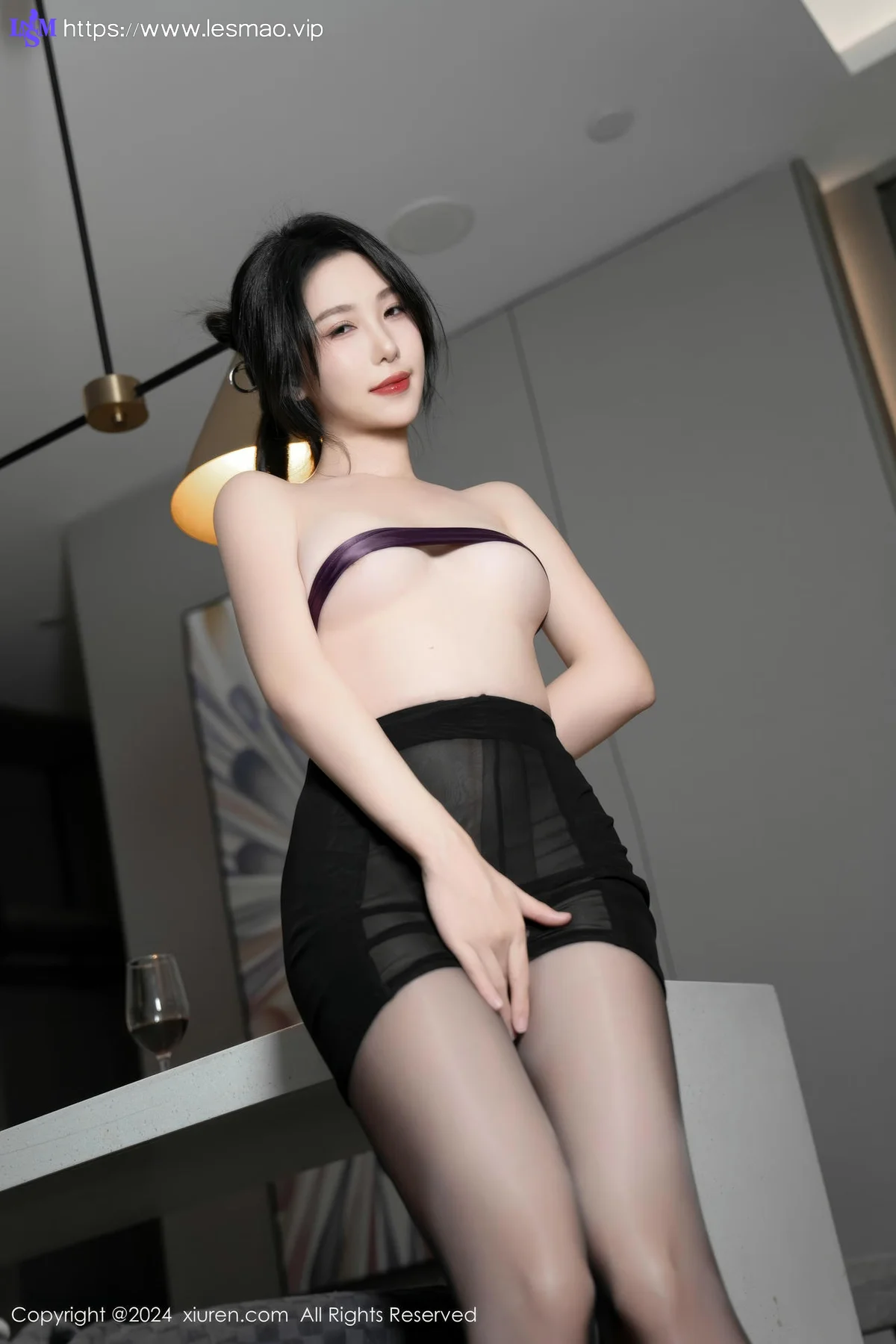 XiuRen 秀人 No.8843 利世 黑色短裙性感写真1 - 67