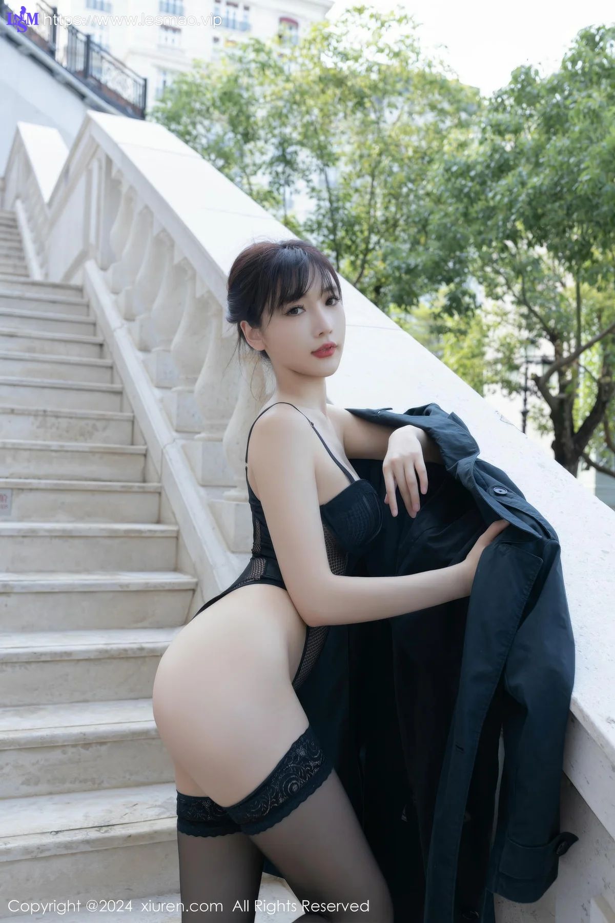 XiuRen 秀人 No.8844 陆萱萱 黑色蕾丝情趣服饰性感写真111 - 66