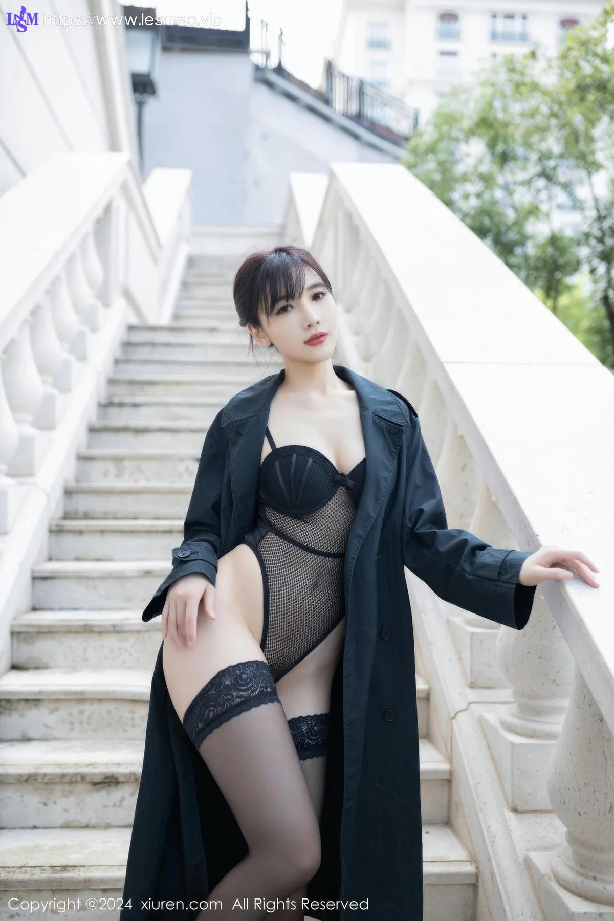 XiuRen 秀人 No.8844 陆萱萱 黑色蕾丝情趣服饰性感写真111 - 73