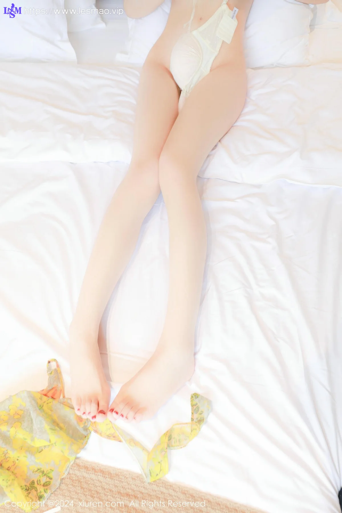 XiuRen 秀人 No.8847 桃妖夭 粉白色蕾丝内衣性感写真11 - 45
