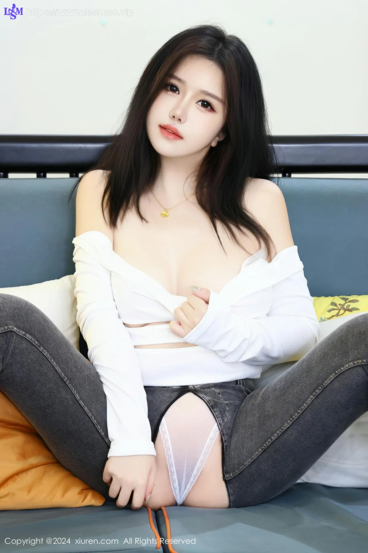 XiuRen 秀人 No.8853 小薯条nienie 性感牛仔裤性感写真11 - 13