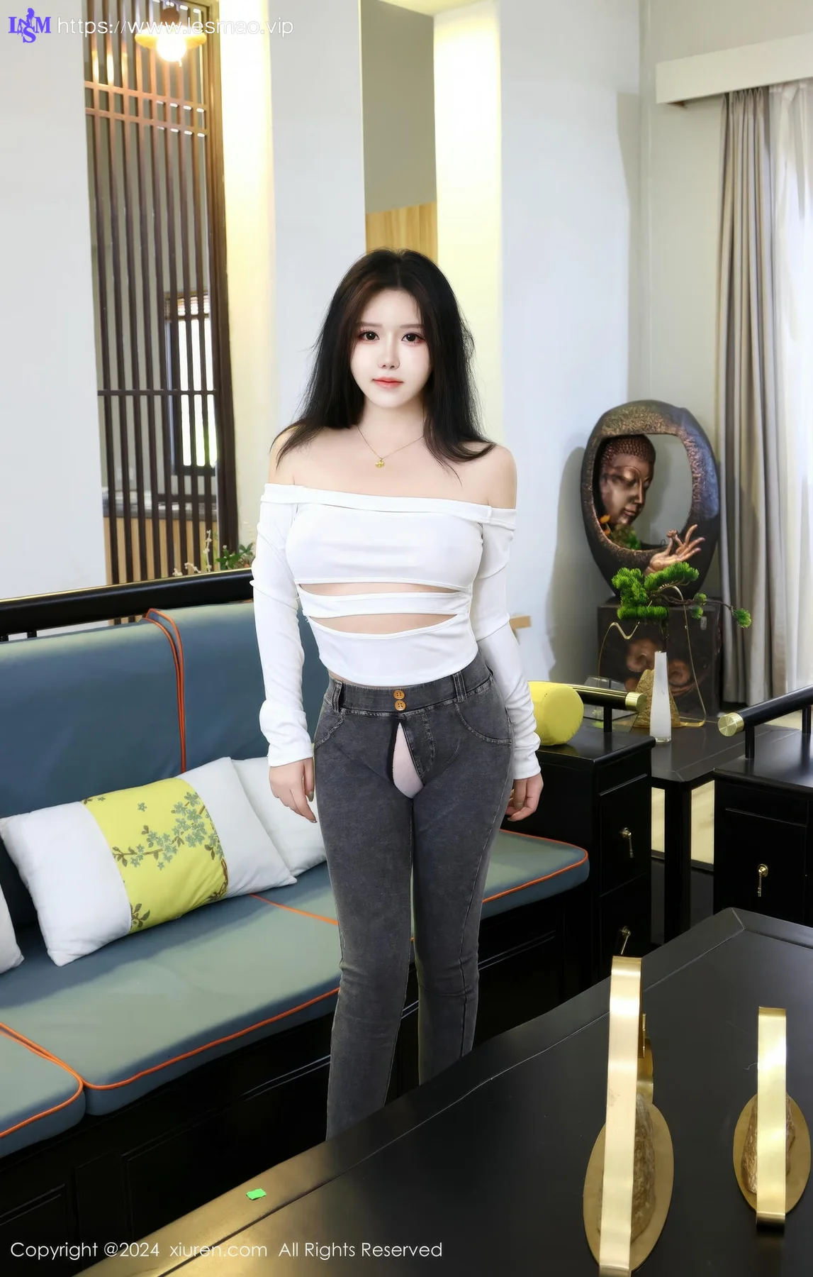 XiuRen 秀人 No.8853 小薯条nienie 性感牛仔裤性感写真11 - 31