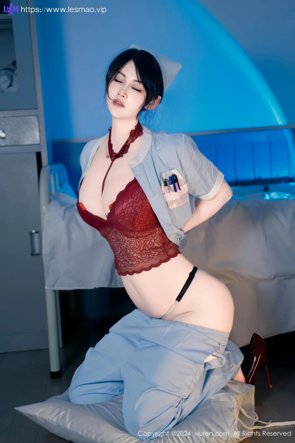 XiuRen 秀人 No.8859 诗诗kiki 日系保健室护士无人放飞自我性感写真1 - 25