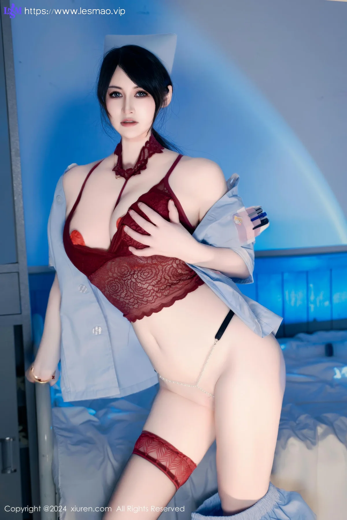 XiuRen 秀人 No.8859 诗诗kiki 日系保健室护士无人放飞自我性感写真1 - 34