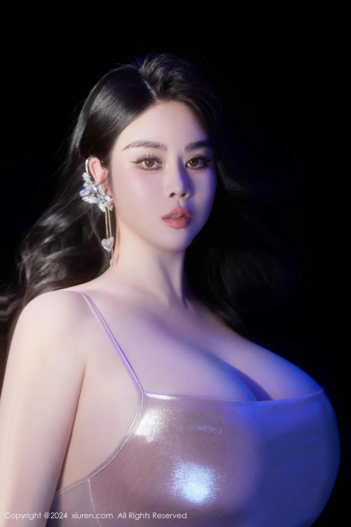 XiuRen 秀人 No.8878 戴渃欣 紫色连衣短裙性感写真 - 27