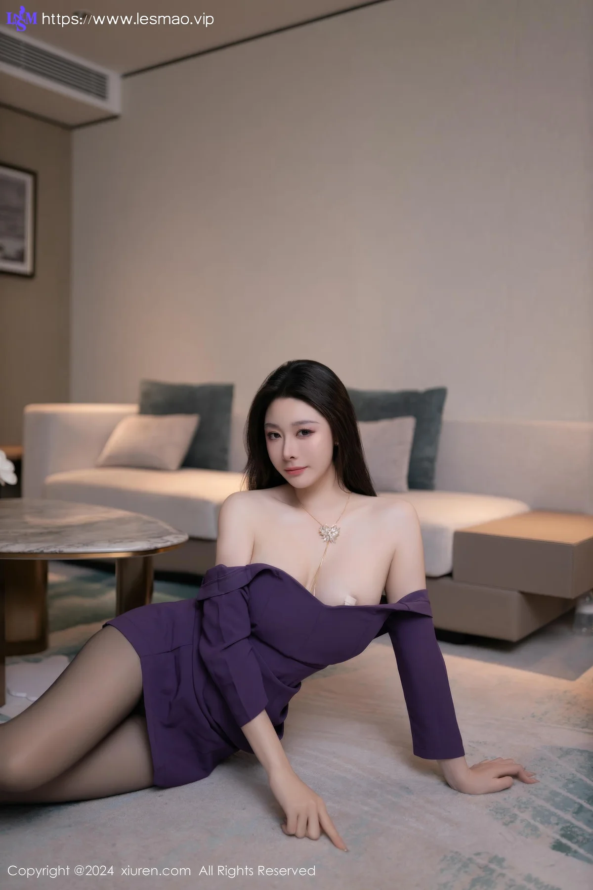 XiuRen 秀人 No.8881 小逗逗 紫色连衣短裙性感写真1 - 20