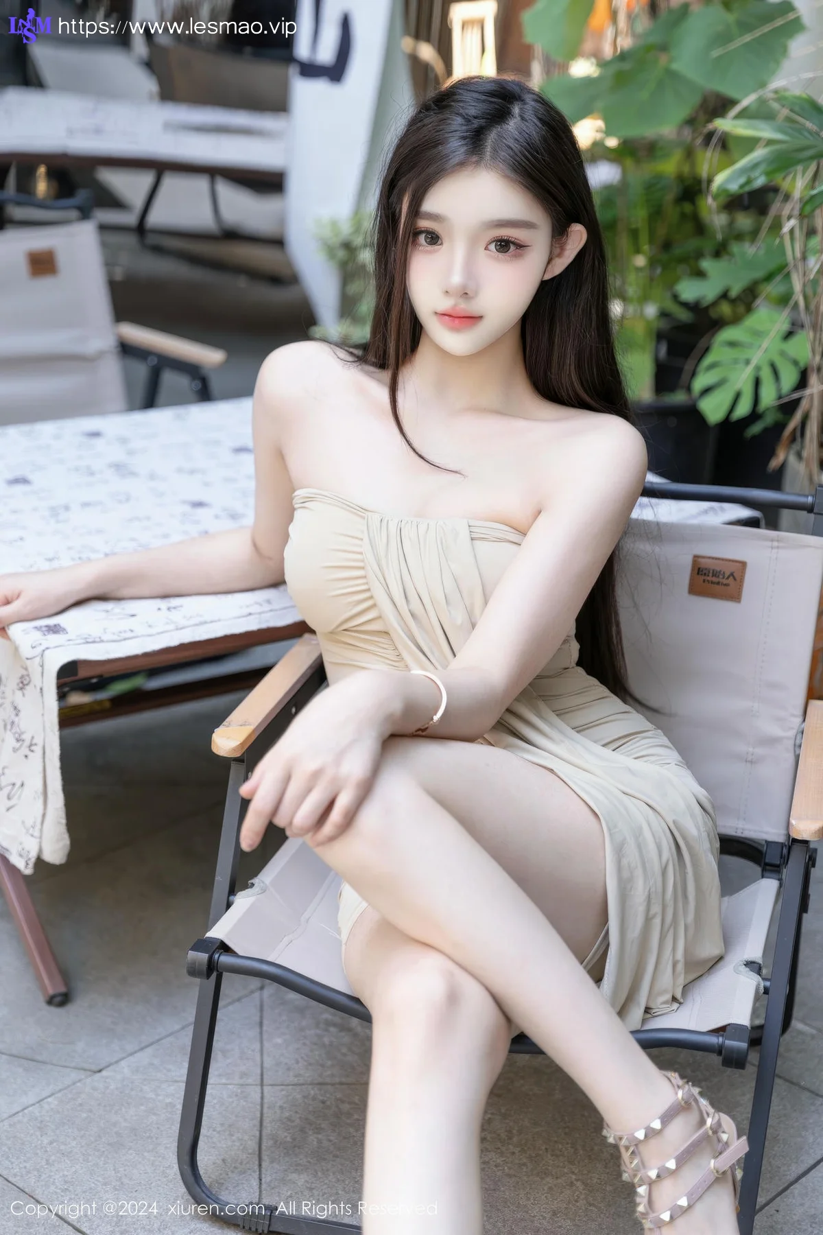 XiuRen 秀人 No.8883 龙雪儿 米色吊带性感写真3 - 26