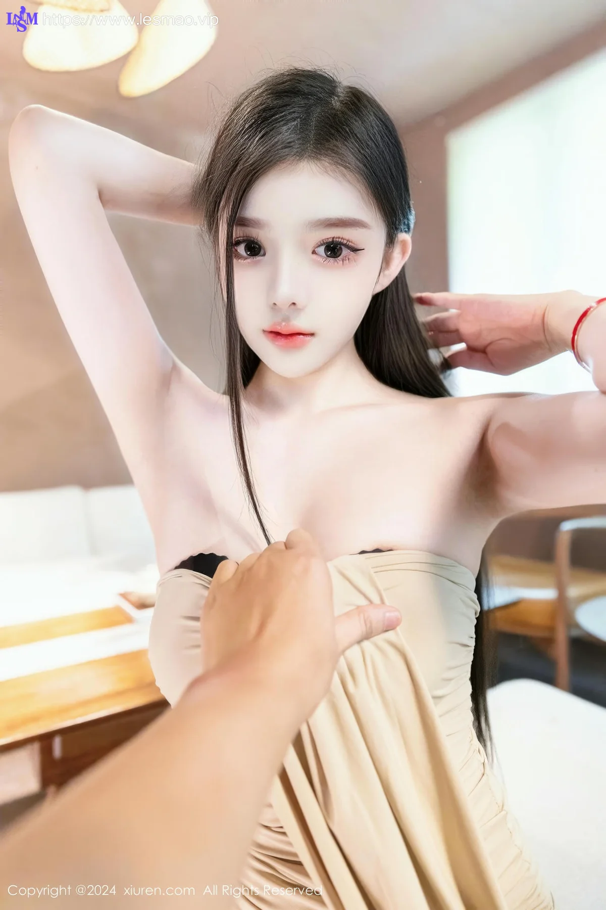 XiuRen 秀人 No.8883 龙雪儿 米色吊带性感写真3 - 32