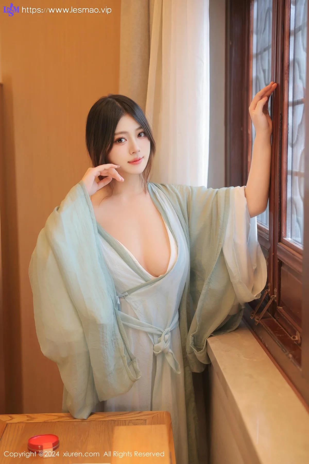 XiuRen 秀人 No.8937 蛋蛋宝 绿色古装服饰性感写真1 - 16