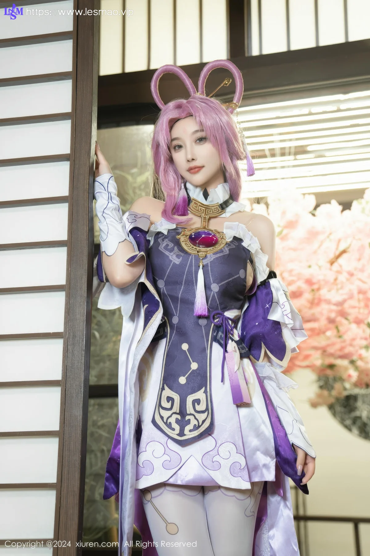 XiuRen 秀人 No.8943 杨晨晨Yome 紫色可爱风cosplay服装性感写真11 - 13