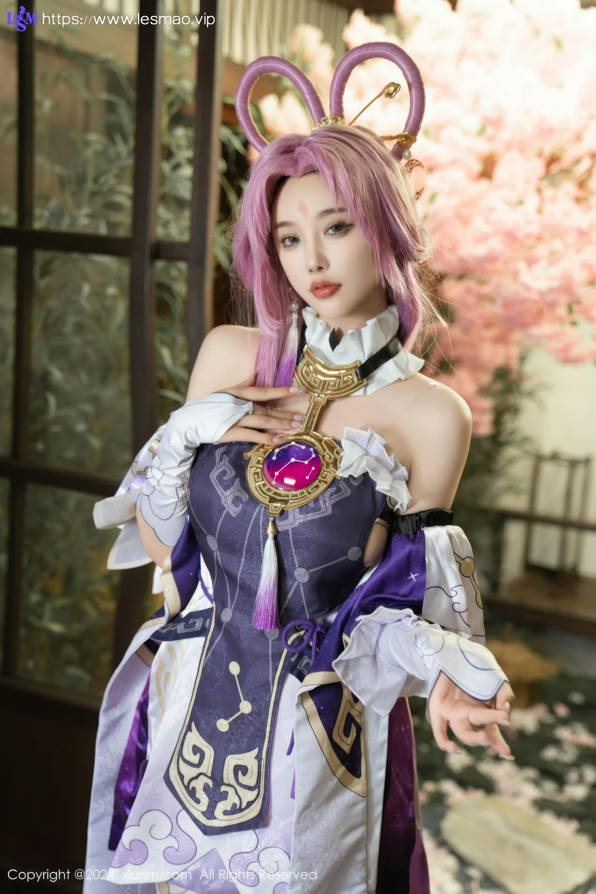 XiuRen 秀人 No.8943 杨晨晨Yome 紫色可爱风cosplay服装性感写真11 - 14