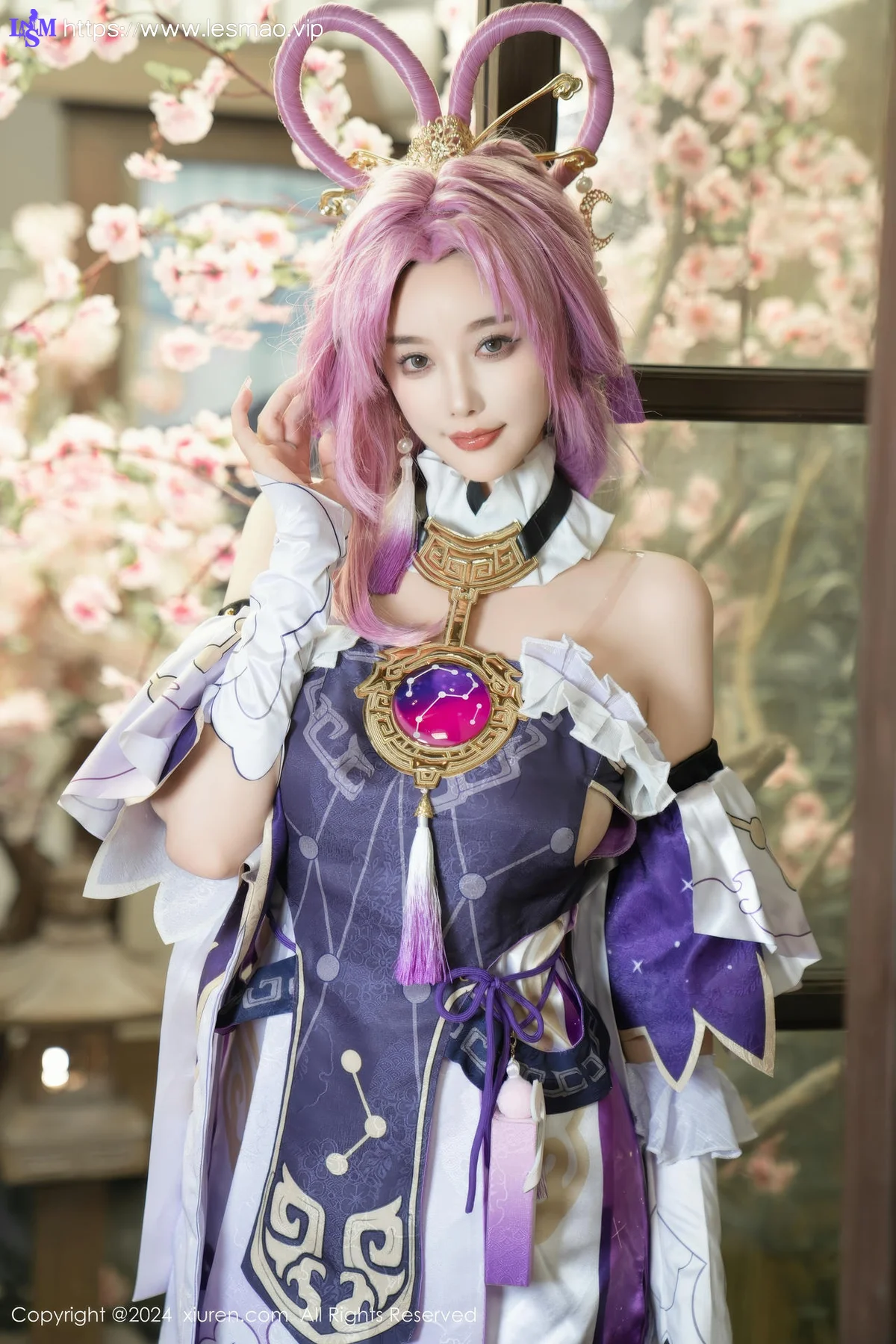 XiuRen 秀人 No.8943 杨晨晨Yome 紫色可爱风cosplay服装性感写真11 - 16