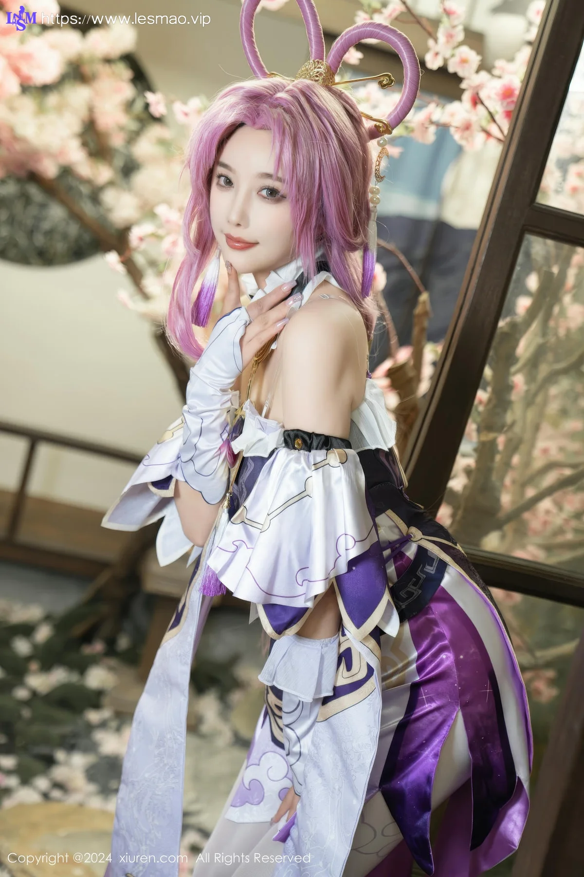 XiuRen 秀人 No.8943 杨晨晨Yome 紫色可爱风cosplay服装性感写真11 - 17
