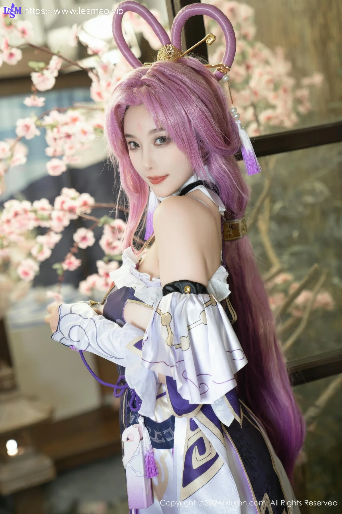 XiuRen 秀人 No.8943 杨晨晨Yome 紫色可爱风cosplay服装性感写真11 - 18