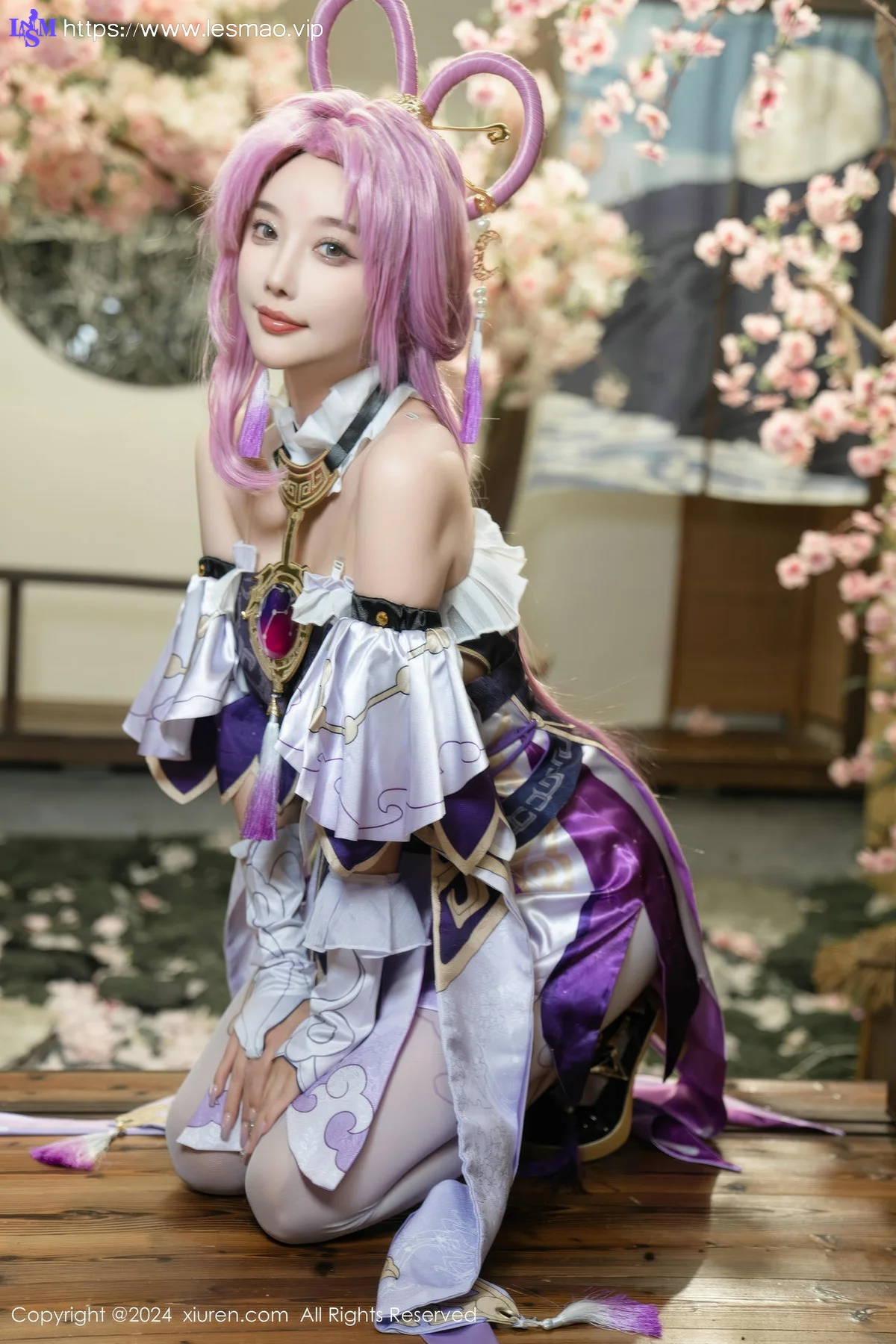 XiuRen 秀人 No.8943 杨晨晨Yome 紫色可爱风cosplay服装性感写真11 - 19