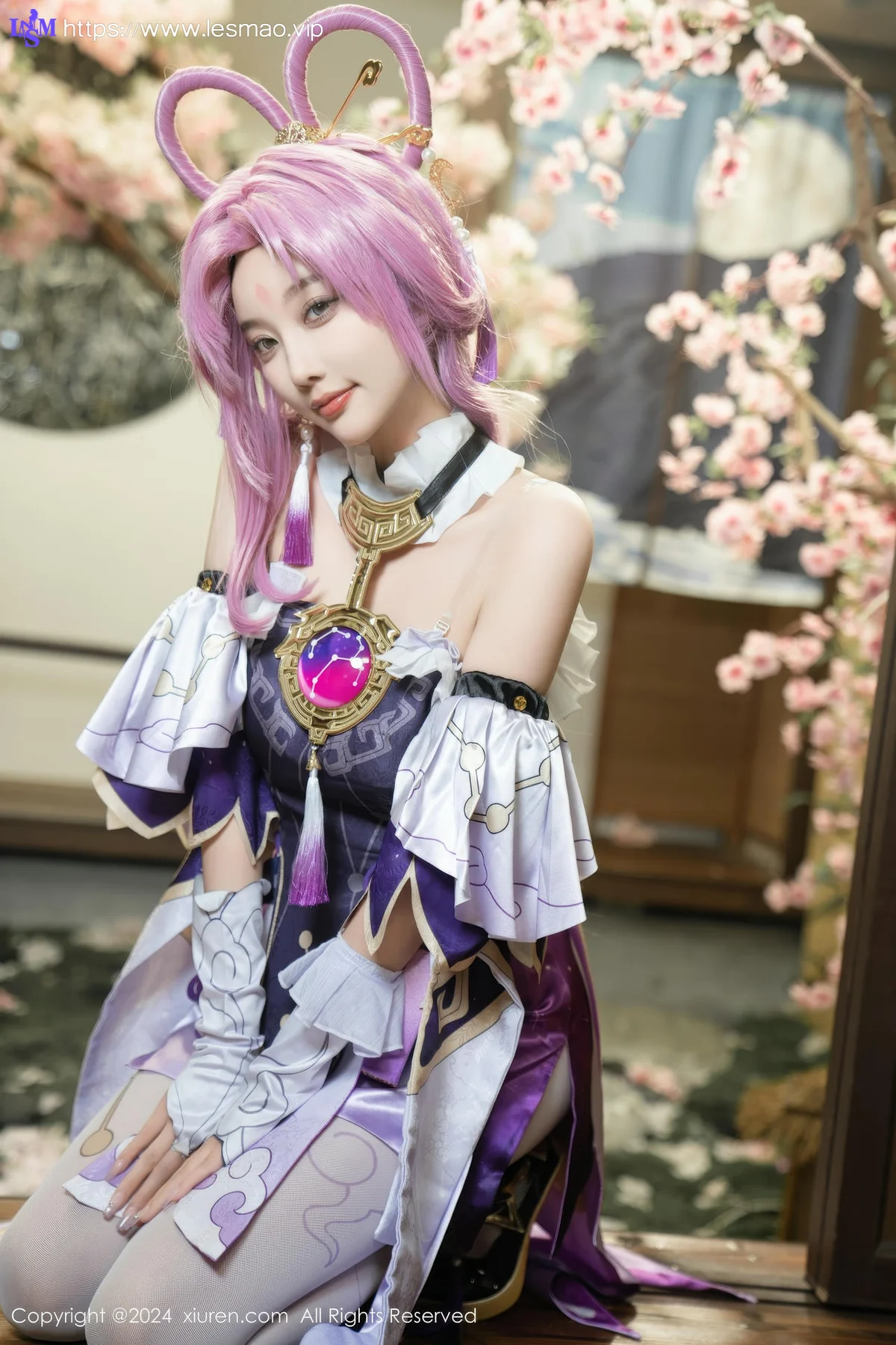XiuRen 秀人 No.8943 杨晨晨Yome 紫色可爱风cosplay服装性感写真11 - 20