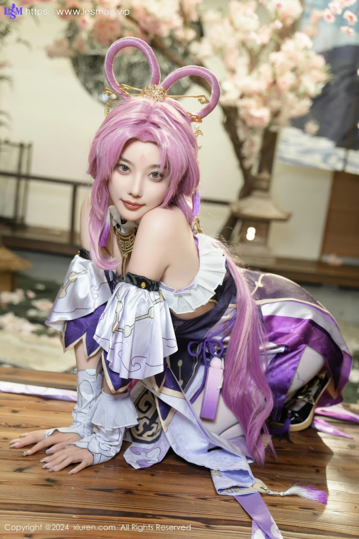 XiuRen 秀人 No.8943 杨晨晨Yome 紫色可爱风cosplay服装性感写真11 - 21