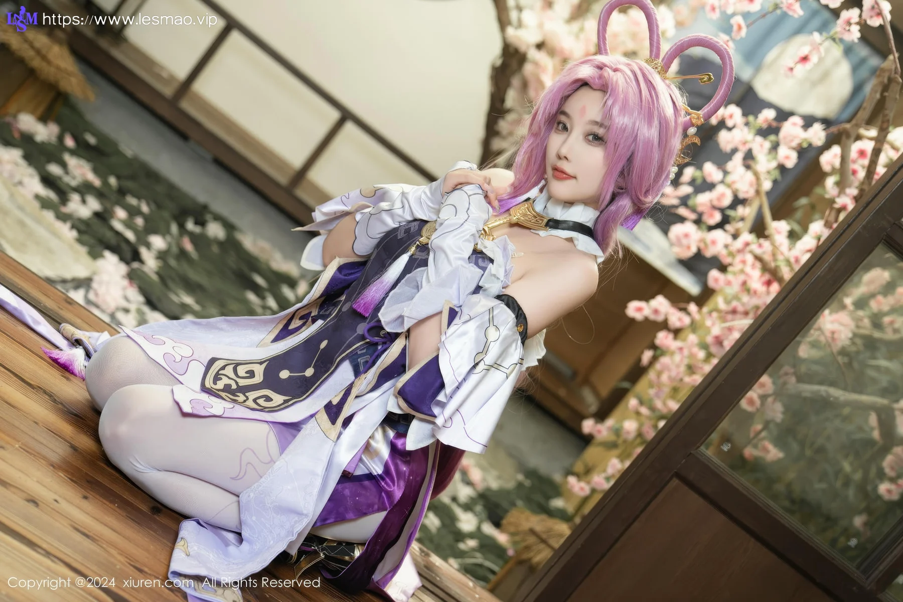 XiuRen 秀人 No.8943 杨晨晨Yome 紫色可爱风cosplay服装性感写真11 - 22