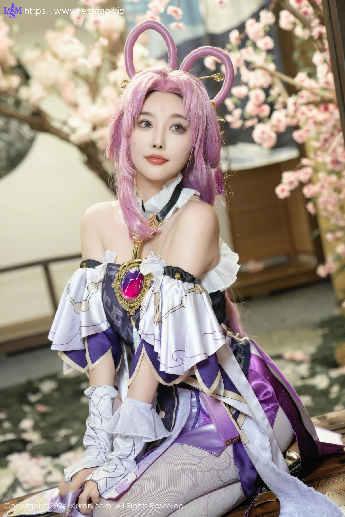 XiuRen 秀人 No.8943 杨晨晨Yome 紫色可爱风cosplay服装性感写真11 - 23