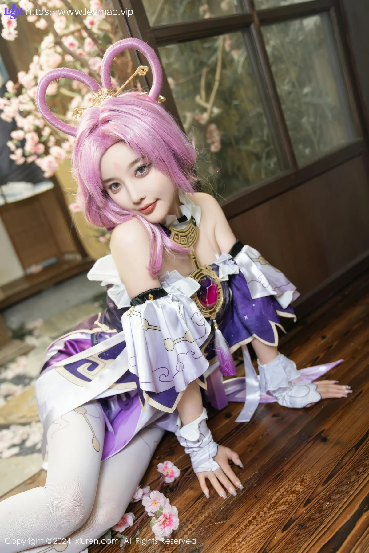 XiuRen 秀人 No.8943 杨晨晨Yome 紫色可爱风cosplay服装性感写真11 - 35
